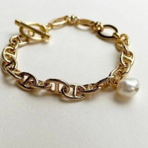 yӂ邳Ɣ[Łz[CherieIWiuXbg]pearl chain brace / gold