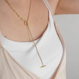 【ふるさと納税】[Cherieオリジナルネックレス]shine through necklace (curve) 11000円