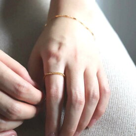 【ふるさと納税】【LENERAオリジナルリング】thick shine ring / 14kgf