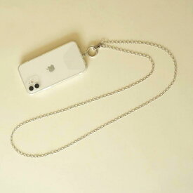 【ふるさと納税】[Cherieオリジナルスマートフォンショルダー] smartphone shoulder - perch - / silver 13000円