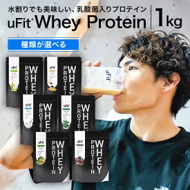 【ふるさと納税】 【種類が選べる】 uFit Whey Protein 1kg 東京都 渋谷区 プロテイン 1kg ホエイ たんぱく質 手軽 乳酸菌 抹茶 チョコレート ヨーグルト グリーンアップル 黒蜜きなこ アロエヨーグルト 送料無料
