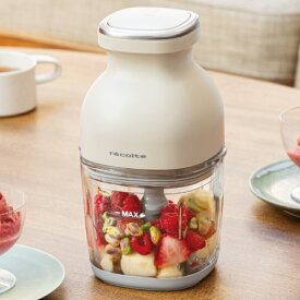 【ふるさと納税】〈レコルト〉フードプロセッサー コードレス カプセル カッター ボンヌ クリームホワイト RCP-7(W) ブレンダー ミキサー 氷も砕ける 電動 充電式 離乳食 介護食 フードカッター スムージー ガラス容器 みじん切り 大根おろし 泡立て 東京都 渋谷区