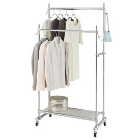 【ふるさと納税】【シリーズ累計100000台突破！】プロ仕様 頑丈ハンガーラック ダブルタイプ・幅90cm_1904000017_00