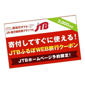 【ふるさと納税】【八王子市】JTBふるぽWEB旅行クーポン（3,000円分）