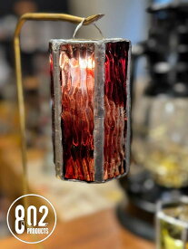 【ふるさと納税】【802PRODUCTS】ステンドグラスが彩る世界にひとつだけのLEDライトシェード | ライト シェード 一点物 インテリア 照明 おしゃれ 贈り物 送料無料 東京 八王子