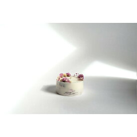 【ふるさと納税】ロスフラワーで作る、ソイリースボタニカルキャンドル　【ピンク＆ホワイト】（※香りが選べます ベリーの香り・無香料） | キャンドル ボタニカル 花 アロマキャンドル インテリア フレグランス 送料無料 東京 八王子
