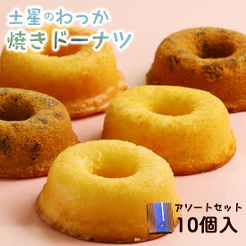 【ふるさと納税】土星のわっか焼きドーナツ　アソートセット　10個入 ／ おやつのうーお おやつ お菓子 お取り寄せ 焼きドーナツ ドーナッツ ふわふわ 土星のわっか ヘルシー ギフト 贈答用 送料無料 東京都 [No.039]