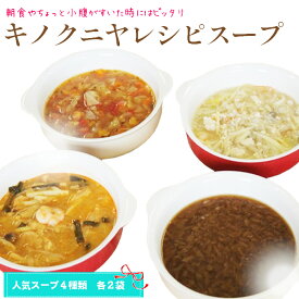 【ふるさと納税】キノクニヤレシピスープセット ／ 野菜 栄養 生姜 具だくさん 鶏 白湯 ミネストローネ トムヤンクン オニオン 朝食 ランチ 送料無料 東京都 [No.254]