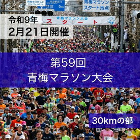 【ふるさと納税】マラソン 東京 第59回 青梅マラソン大会 30キロの部 出場権利 （1名分） 体験 出走権 参加券 チケット マラソン大会 スポーツ 先着 多摩川 青梅市 東京都