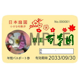 【ふるさと納税】京王百草園年間パスポート　1枚【1452571】