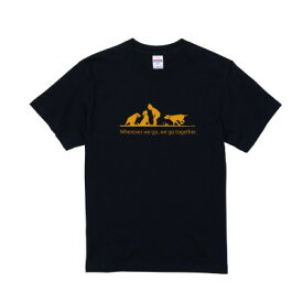 【ふるさと納税】CafeどすオリジナルTシャツ　A柄黒　Lサイズ【1622593】