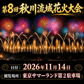 【ふるさと納税】東京都あきる野市・第八回 秋川流域花火大会 迷ったらこれ快適に楽しむ特等席|A席(イス付・大人1名)【1739711】