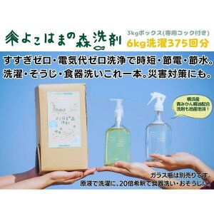 【ふるさと納税】よこはまの森洗剤 3kgボックス | 洗濯 洗剤 クリーナー 日用品 人気 おすすめ 送料無料