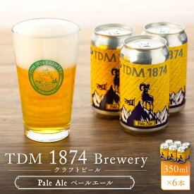 【ふるさと納税】TDM 1874 Brewery クラフトビール Pale Ale ペールエール (350ml×6本)【お酒・地ビール・酒】 | 地ビール クラフトビール お酒 さけ 人気 おすすめ 送料無料 ギフト