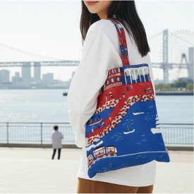 【ふるさと納税】【横浜柄】横浜捺染で染色したトートバッグ | バッグ ファッション 人気 おすすめ 送料無料