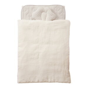 【ふるさと納税】【カラー選択可】ちゃいなび ange smile  ベビー布団7点セット 70×120cm (アイボリー/グレー) | 寝具 日用品