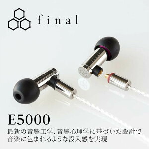 yӂ邳Ɣ[ŁzLCz final E5000 MMCX Vo[R[gP[ut | lC  