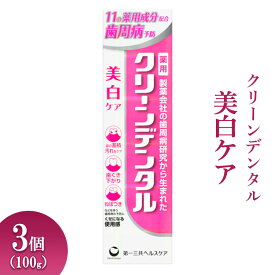 【ふるさと納税】クリーンデンタル 美白ケア 100g 3個 ※離島への配送不可
