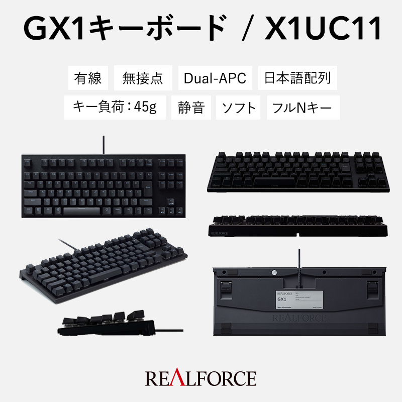 REALFORCE GX1 日本語配列 45g X1UC11-
