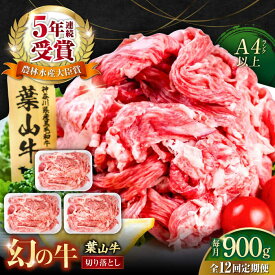 【ふるさと納税】【全12回定期便】葉山牛 切り落とし300g×3パック 計900g 国産牛 牛肉 切り落とし 薄切り 高級和牛 冷凍 黒毛和牛 国産 和牛 赤身 希少品種 小分け 横須賀 すき焼き すきやき ぎゅうにく きりおとし 大容量 神奈川銘品 お取り寄せ【株式会社羽根】[AKAG032]