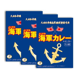 【ふるさと納税】よこすか海軍カレー 180g×3【横須賀商工会議所 おもてなしギフト事務局（株式会社調味商事）】 ビーフカレー カレー 海軍 海軍カレー 軍艦 横須賀 自衛隊 神奈川 レトルト 非常食 保存食 [AKAQ001]