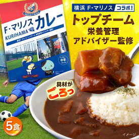 【ふるさと納税】F・マリノスKURIHAMAカレー 220g×5個セット マリノス カレー 横須賀 久里浜 レトルト 保存食【久里浜商店会協同組合】[AKCA001]