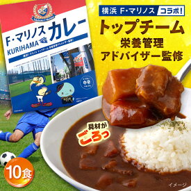 【ふるさと納税】F・マリノスKURIHAMAカレー 220g×10個セット マリノス カレー 横須賀 久里浜 レトルト 保存食【久里浜商店会協同組合】[AKCA002]