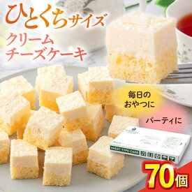 【ふるさと納税】クリームチーズケーキ チーズ ケーキ チーズケーキ カットケーキ シートケーキ 洋菓子 パーティ お菓子 濃厚 スイーツ デザート たっぷり 70個×1箱【ファミール製菓株式会社】[AKCI006] 7000円 7千円