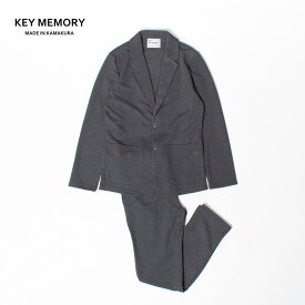 【ふるさと納税】《2》ポンチセットアップ（上下セット）　C.GRAY 【KEYMEMORY】 | ふるさと 納税 楽天ふるさと 神奈川 ファッション ブランド 鎌倉 服 洋服 レディース メンズ 女性 男性 ナチュラル シンプル 可愛い かわいい おしゃれ 有名 人気 おすすめ