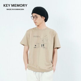 【ふるさと納税】《2》Sea heartイラストTシャツ BEIGE 【KEYMEMORY鎌倉】 | ふるさと 納税 楽天ふるさと 神奈川 ファッション ブランド 鎌倉 服 洋服 レディース メンズ 女性 男性 ナチュラル シンプル 可愛い かわいい おしゃれ 有名 人気 おすすめ