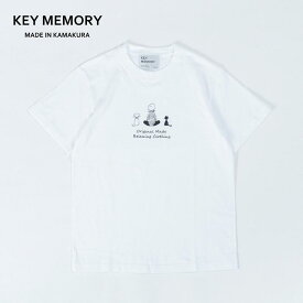 【ふるさと納税】《1》TIMEイラストTシャツWHITE 【KEYMEMORY鎌倉】 | ふるさと 納税 楽天ふるさと 神奈川 ファッション ブランド 鎌倉 服 洋服 レディース メンズ 女性 男性 ナチュラル シンプル 可愛い かわいい おしゃれ 有名 人気 おすすめ