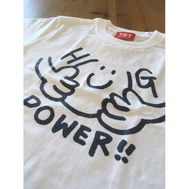 【ふるさと納税】鎌倉ブランドの老舗「KAMAKULAX」の定番オリジナルHUG POWER ! Tシャツ【ホワイト】Mサイズ