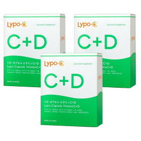 【ふるさと納税】【Lypo-C】リポ カプセル ビタミンC＋D（30包入）3箱セット | リポカプセルビタミンC　リポC　リポカプセル　LypoC　Lypo-C　リポソーム　ビタミンC　ビタミンD ビタミンD 液体