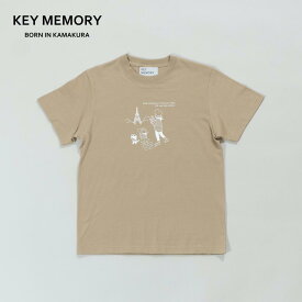 【ふるさと納税】【KEYMEMORY 鎌倉】トラベルイラストTシャツ BEIGE【サイズ選択可】 | 衣料 ファッション 人気 おすすめ 送料無料