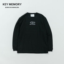 【ふるさと納税】【KEYMEMORY 鎌倉】フィッシュイラストロングTシャツ　BLACK【サイズ選択可】 | 衣料 ファッション 人気 おすすめ 送料無料