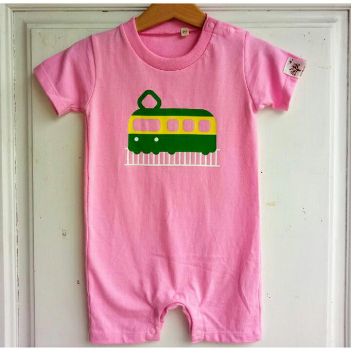 楽天市場 ふるさと納税 ピンク 江ノ電ベビーロンパース 80サイズ 納税 楽天ふるさと 神奈川県 神奈川 鎌倉市 鎌倉 支援品 支援 返礼品 返礼 ベビーロンパース ベビー ロンパース 赤ちゃん 服 ベビーウェア ベビー用品 男の子 女の子 80cm 鉄道グッズ 半袖