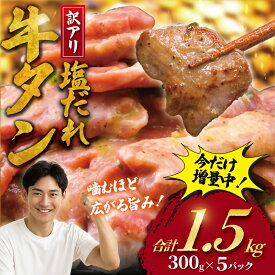 【ふるさと納税】 牛タン 訳あり 計 1.5kg 塩ダレ ( 300g × 5 パック ) 牛たん 牛 たん タン 牛肉 ぎゅうたん ギュウタン 切り落とし 塩 gyuutan 訳アリ 訳有 訳有り 訳あり品 ワケアリ 焼肉 牛肉 肉 お肉 簡単調理 夕食 おかず 冷凍 つまみ 味付き 焼き肉 神奈川 湘南 藤沢