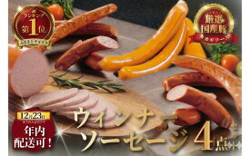 【ふるさと納税】 ウインナー ソーセージ 4点 詰め合わせ セット 国産肉 ういんなー uinna- 粗びき 細びき サラミ 名店 お肉 食べ比べ 肉 おにく 詰合せ つめあわせ niku 豚肉 おつまみ ビール お取り寄せ ギフト 贈り物 贈答 おすすめ 国産 タカギフーズ 神奈川 湘南 藤沢