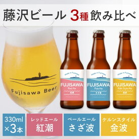 【ふるさと納税】 ビール クラフトビール 3本 セット 3種 飲み比べ ペールエール ケルシュ レッドエール スタイル おすすめ ご当地 地元 クラフト craft beer 麦芽 ホップ 酵母 苦み 甘み フレッシュ 香り 爽やか ロースト 醸造所 直送 冷蔵 ビール 10000円 神奈川 湘南 藤沢