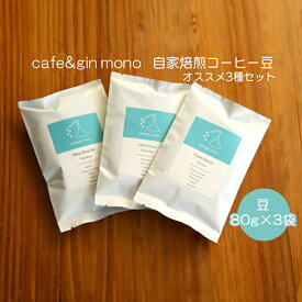 【ふるさと納税】 コーヒー 豆 80g × 3袋 自家焙煎コーヒー 世界大会出場 バリスタ 厳選 コーヒー豆 こーひー coffee セット 珈琲 カフェ 贅沢 おうちカフェ ティータイム スイーツ お菓子 人気 グルメ お取り寄せ ギフト プレゼント cafe＆gin mono 神奈川 湘南 藤沢