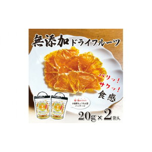 【ふるさと納税】無添加ドライフルーツ(みかん)20g×2袋入【 神奈川県小田原市 】