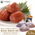 昔ながらの塩だけで漬込んだ無添加・無着色の梅干1.2kg【梅干 梅干し ウメボシ うめぼし 梅干 梅 ウメ お家用 家庭用 国産 無添加 無着色 神奈川県 小田原市 】