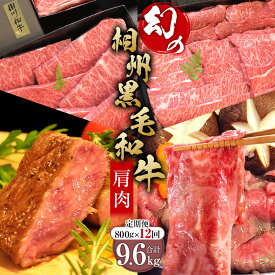 【ふるさと納税】牛肉 定期便 12回 幻の相州黒毛和牛肩肉 800g×12回 計9.6kg【相州黒毛和牛 相州牛 幻の牛肉 極上の旨味と風味 キメ細かな上質の脂 様々な料理に ブランド牛 ブランド牛肉 神奈川特産品 神奈川県 小田原市 】