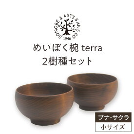 【ふるさと納税】めいぼく椀テッラ小 2樹種セット(ブナ・サクラ)【めいぼく椀テッラ 10.5φ×6cm 手作り ウレタン塗装 国産天然木 おしゃれ プレゼント 記念 お祝い お椀 神奈川県 小田原市 】