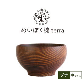 【ふるさと納税】めいぼく椀テッラ中ブナ　【お椀 グッドデザイン賞受賞 食器 木 雑貨 汁椀 プレゼント おしゃれ スープボウル 日本製 神奈川県小田原市】