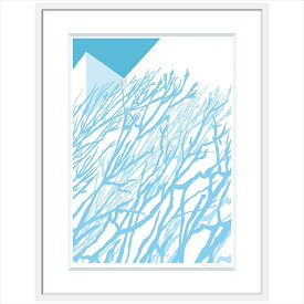 【ふるさと納税】【ある青い晴天の日の出来事】直筆サイン入り　額付きジークレープリント　小田原にある景色　心象風景　片田舎の風景　子供の頃に見た風景　海　空　山