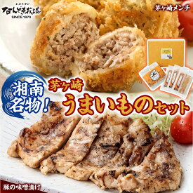 【ふるさと納税】湘南名物 茅ヶ崎メンチ＆豚の味噌漬けうまいものセット 茅ヶ崎メンチ 豚の味噌漬け メンチ 味噌漬け 豚肉 ポーク おかず 惣菜 お惣菜 半惣菜 揚げ物 簡単調理 一人暮らし 金賞受賞 送料無料 贈答品 お取り寄せグルメ 神奈川県 茅ヶ崎市