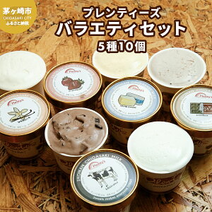 【ふるさと納税】プレンティーズ バラエティアイスセット 5種10個 バニラ 生チョコレート ストロベリー クリームチーズ 茅ヶ崎しぼりたてミルク アイス アイスクリーム 氷菓 ひんやり お取