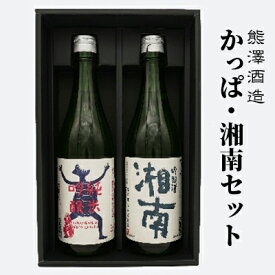 【ふるさと納税】【湘南唯一の蔵元】熊澤酒造 かっぱ・湘南セット（720ml×各1本）天青河童の純米吟醸 湘南吟醸酒　【 お酒 日本酒 純米吟醸酒 吟醸酒 アルコール こだわり 蔵元 清酒 井戸 お米 】