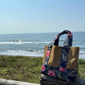 【ふるさと納税】UPfire Aloha Tote（アロハトートバッグ）ファッション かばん トートバッグ アロハ柄 消防服 リユース リメイク 神奈川県 茅ヶ崎市
